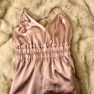 SHEIN Dusty Pink V-neck Jumpsuit / Romper 🌸
